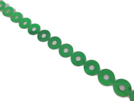 キラリ手芸部 No.957_スパンコールテープ縫い付けタイプ(緑色：グリーン)幅0.4cm×長さ5m巻き シークイン Sequin
