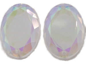 �L������|�� No.6443 ��|�p�r�W���[ �p�[�c �\�[�I�� �X�g�[���i�A�N�����r�[�Y ���C���X�g�[���j�N���X�^��AB�i�I�[�����j �ȉ~�` 1.3cm×1.8cm_3����i �D���t���j