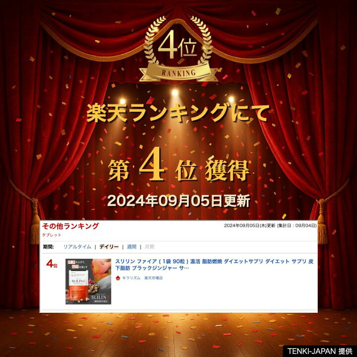 楽天市場】スリリン ファイア ( 1袋 90粒 ) 温活 脂肪燃焼 ダイエット 