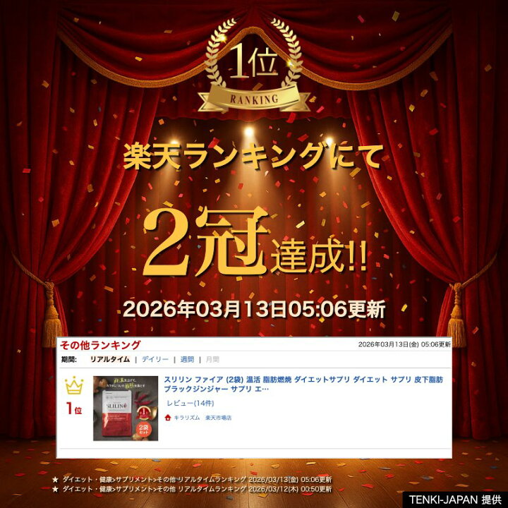 楽天市場】【10％OFF】【楽天1位】【ダイエットサプリ】スリリン 