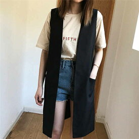 クーポンで3180円【楽天1位】即納 ベスト レディース 春秋 ノースリーブ ロングジレ トレンチベスト 無地 ジレンチ トップス ロングベスト レディース ジレ フォーマル 春 秋 冬 大きいサイズ ゆったり 大人 OL 通勤 20代 30代 40代 50代 送料無料