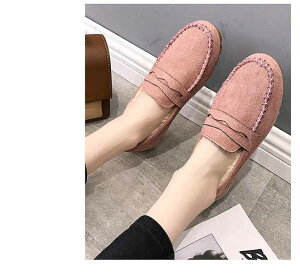 モカシン ファーパンプス ファー 裏起毛 レディース 裏ボア フラットシューズ モカシンシューズ シューズ フラットシューズ ファーモカシン ローファー ムートン もこもこ べたんこ 秋 冬