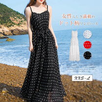 楽天市場】キャミワンピ（柄ドット・水玉）（ワンピース｜レディース 