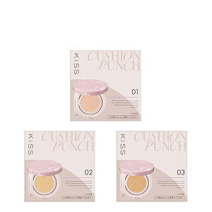 【ポイント最大27倍】キス クッションパンチ 毛穴 凹凸補正 カラー補正 うるおい 美容液成分 SPF50+ PA++++ kiss キス 正規品 ギフト対応可