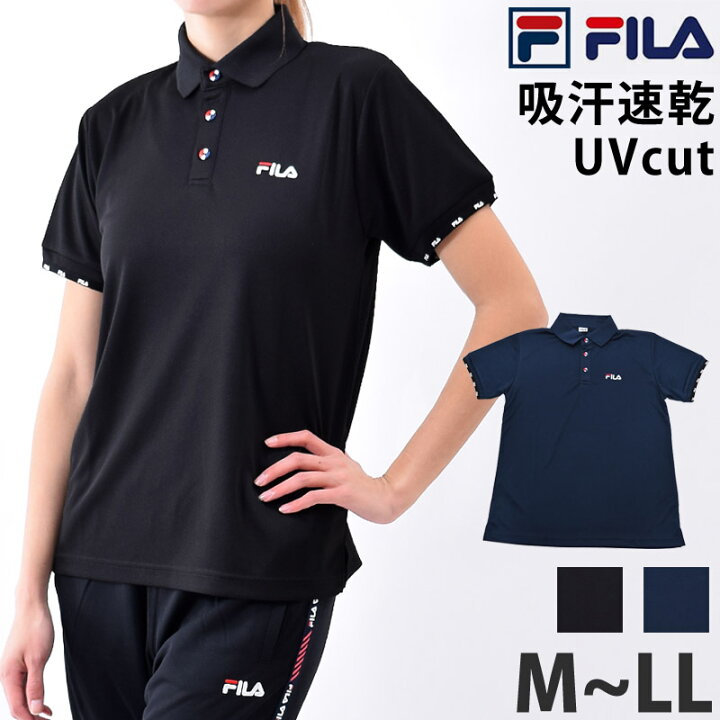 楽天市場】FILA フィラ レディース ポロシャツ 半袖 スポーツウェア テニス ウェア ランニング ウェア 速乾 ヨガ ウェア UVカット スポーツ ブランド 体型カバー 婦人 ゴルフ えり付き シャツ ブラック ネイビー 411629 M L LL ネコポス 送料無料 : キレイストア 楽天市場】FILA フィラ レディース ポロシャツ 半袖 スポーツウェア テニス ウェア ランニング ウェア 速乾 ヨガ ウェア UVカット スポーツ ブランド 体型カバー 婦人 ゴルフ えり付き シャツ ブラック ネイビー 411629 M L LL ネコポス 送料無料 : キレイストア