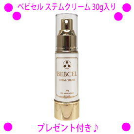 [★割引クーポン使えます♪]★ベビセル ステムクリーム 30g入り☆BEBCEL正規品★話題のヒト幹細胞培養液エキス2種類の他、貴重な美容成分を贅沢配合したクリームです。☆送料無料！