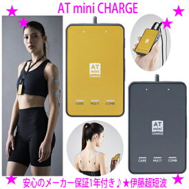 [★割引クーポン使えます♪]★ATmini CHARGE 最新モデル☆多くのアスリートに愛用されている家庭用低周波治療器 AT-miniの最新モデルが登場★伊藤超短波 正規品♪☆マイクロカレント マッサージ器 ITO AT-MINI CHARGE送料無料