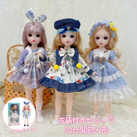 30cm 関節人形 おもちゃ 女の子 本体 服 洋服 ドレス お姫様 ドール ボディ 洋服 関節 人形 ドール服 服 ギフトボックス付き 衣装付き ギフト プレゼント 誕生日 贈り物 可愛い 23関節可動 ごっこ遊び おままごと 着せ替え人形 お着替えドール 子供 小学生 入園 こどもの日