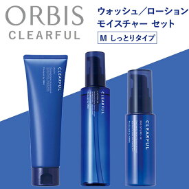 【7/13 0時～全品共通7％クーポンあり】オルビス クリアフル 3STEPセット M（しっとりタイプ） 洗顔料 泡 ニキビ予防 化粧水 毛穴ケア 薬用スキンケア 保湿液 超脂性肌 普通肌向け＜ORBIS オルビス＞ 医薬部外品【正規品】【ギフト対応可】