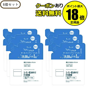 【10%OFFクーポン】ちふれ 美白うるおいジェルN 詰替用 6個セット みずみずしい 透明感 しっとり シミ 肌あれ 乾燥 1品8役 オールインワン 医薬部外品 正規品 ギフト対応可