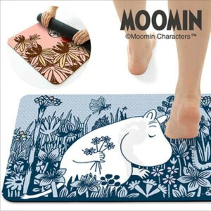 ムーミン 珪藻土入りソフトバスマット スナフキン リトルミイ 【40×60cm】 珪藻土 バスマット 抗菌防臭 吸水速乾 滑りにくい 珪藻土バスマット ソフト珪藻土 ソフトタイプ 珪藻土ソフトマッ