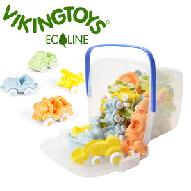 【レビュー特典あり】VIKINGTOYS バイキングトイズ エコライン ミニチュビーズ バケツセット30個入 156520[車 車のおもちゃ ベビー 車のオモチャ 車のおもちゃ男の子 男の子 乗り物 おもちゃ 玩具 クリスマス 誕生日 1才 2才 3才 1歳 2歳 3歳]