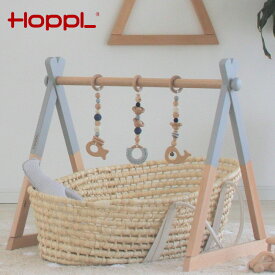 【レビュー特典あり】HOPPL ホップル ベビージムセット BTL-BGS[0才～ メリー ベビー 赤ちゃん 吊り下げ 吊り下げ式 おもちゃ 男の子 女の子 子供玩具 乳児 0歳 遊び 出産祝い]