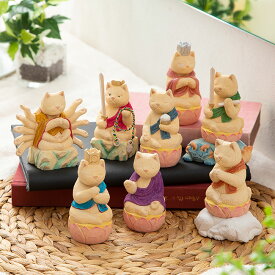 【特典あり】MORITA＆仏像工房 仏屋さかい 猫buddha 干支守護本尊[猫 ねこ ネコ 置物 猫雑貨 干支の置物 小さい かわいい おしゃれ ミニ インテリア 小物 動物 御守り お守り 守護 木彫り 木彫 干支 仏像]