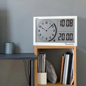MAG大型タイマー タイムスケール TM-606[大きい デジタル アナログ 両方 学習 時計 デジタル時計 アナログ時計 壁掛け 置き時計 掛け時計 こども 子供 知育 家族 大型 学校 介護 施設 タイマー 温度 湿度 温湿度計 置時計 掛時計] 即納