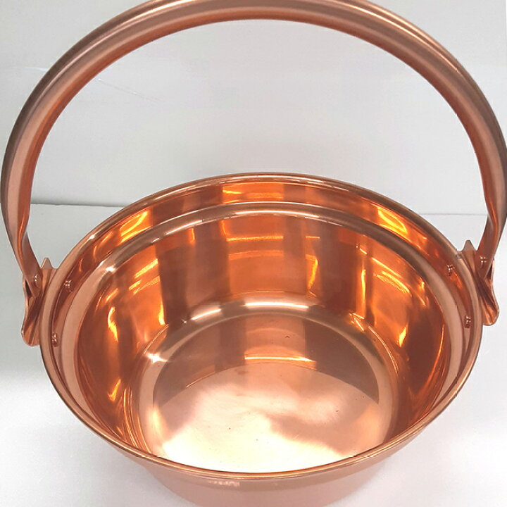 楽天市場】【特典あり】純銅製 山菜鍋 36cm[燕三条製 銅製 銅鍋 銅製品 