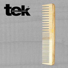 tek テックコーム ツイン グランデ ナチュラル TEKC207003NR[木製のヘアブラシ 髪の毛のブラッシングにおすすめな木で出来た櫛(くし) イタリア製のヘアーブラシで頭皮や髪に優しい] 即納