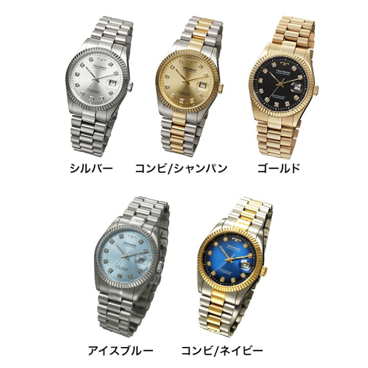 楽天市場】【特典あり】TECHNOS テクノス ラウンド デイト[腕時計 