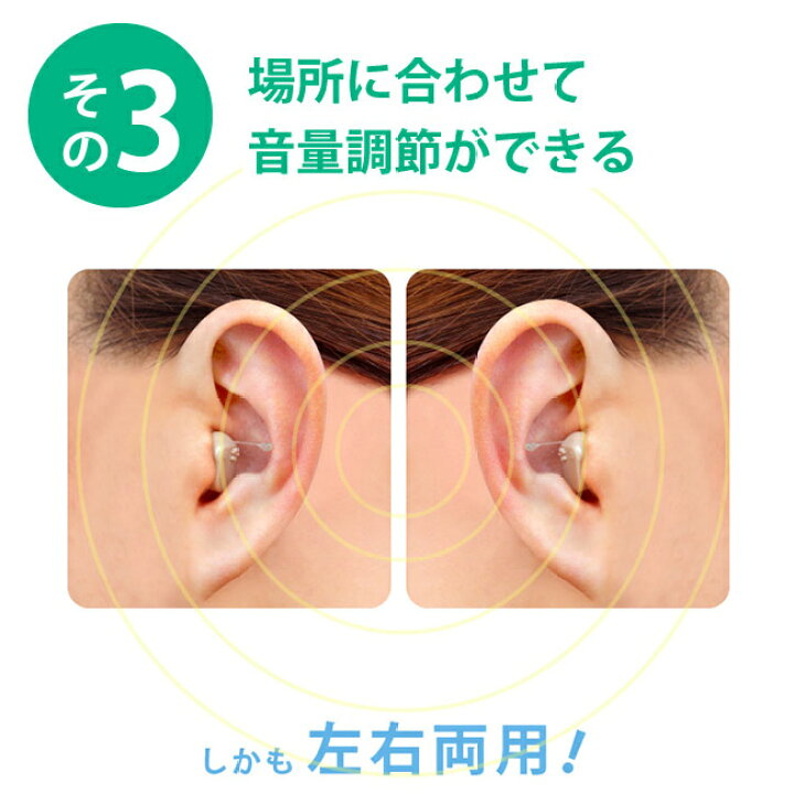 楽天市場】超小型集音器スーパーミニ 片耳用[小型 集音器 電池式 父 母 