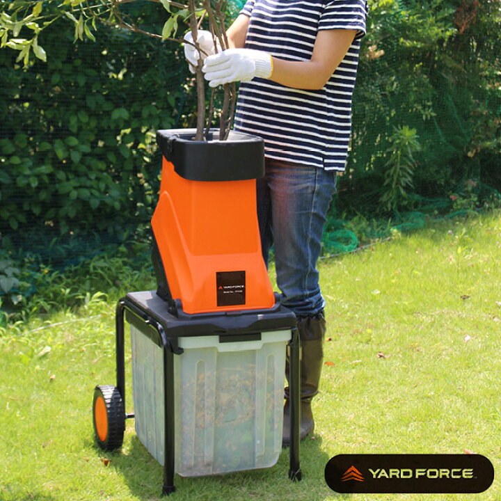 楽天市場】ヤードフォース YARD FORCE 枝シュレッダー[粉砕機 電動 木  