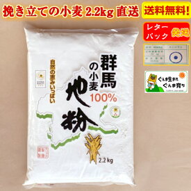 群馬県産 地粉 100％ 2.2kg 送料無料 すいとん粉 手打ちうどん粉 (小麦粉 中力粉 地粉 国産 群馬県産 すいとん粉 おつみ団子 手打ちうどん粉 産地グルメ さとのそら 自宅用)