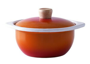 【 富士ホーロー 公認商品 】鍋 ココット鍋 小さい 両手鍋 15cm IH対応 北欧 ih Cotton Series(コットンシリーズ) 15cm ココット CTN-15C (1.2L) 200V スープ 蓋付き オーブン IH 鍋 一人用 琺瑯 ほうろう シ