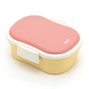 保育園監修 mii キッズ ランチボックス ジェルクール お弁当箱 一段 保冷 ひんやり ピクニック 小学校 幼稚園 保育園 子供用 仕切り 弁当箱 1段 かわいい おしゃれ 保冷剤一体型 日本製 国産