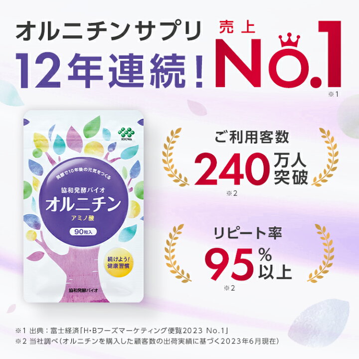 楽天市場】【送料無料】約15日分〜 協和発酵バイオ オルニチン 