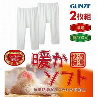 グンゼ 2枚組 半ズボン下RP6507A 暖かソフト 綿100％ あったかソフト スムース 紳士 メンズ 肌着 下着 も…