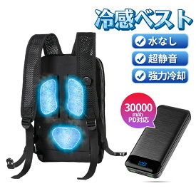 ペルチェベスト 冷却ベスト 冷感ベスト 30000mAh PD対応バッテリ付き 瞬間強力冷却 半導体冷却 瞬間体感-28℃ 3つ冷却プレート 超静音 肌寒い サイズ調節可 長時間稼働 USB給電 簡単取り付け 男女兼用 屋外/屋内 外仕事 農作業 釣り 夏 熱中症対策