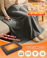 ＼在庫処分・爆安価格！電気毛布 掛け敷き兼用【140×80cm シングル・6段階温度調節・10Hタイマー】軽量…