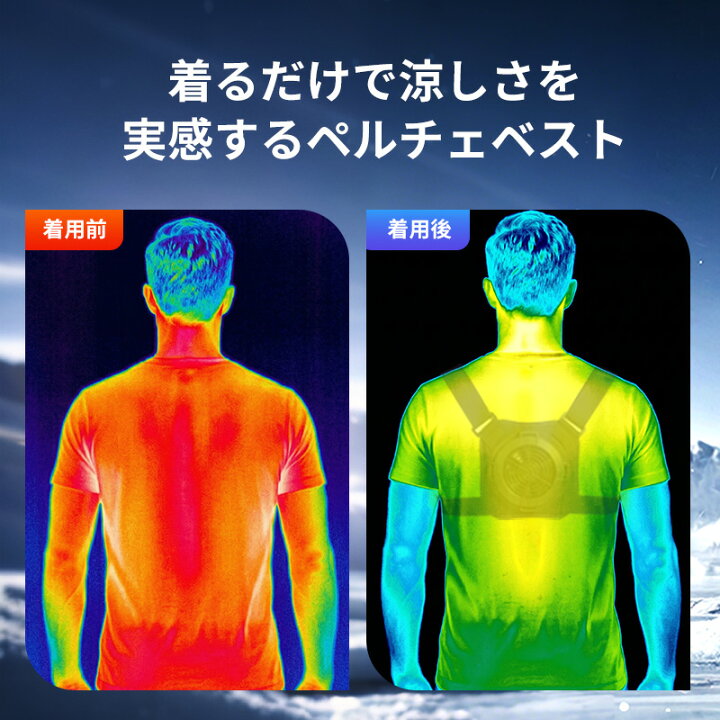 楽天市場】【2026最新モデル｜瞬間冷却-30℃】ペルチェベスト 150cm² 