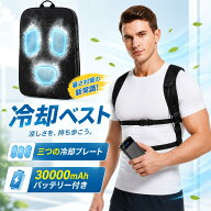 【在庫限り・期間限定価格】ペルチェベスト 冷却ベスト 冷感ベスト 30000mAh PD対応バッテリ付き 瞬間強…