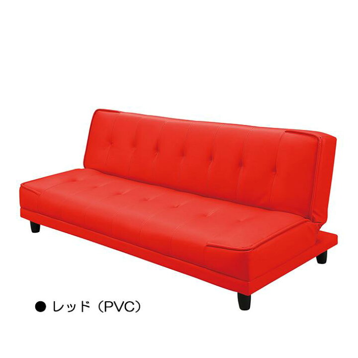楽天市場】ソファベッド 合皮 PVC ファブリック シングルベッド 