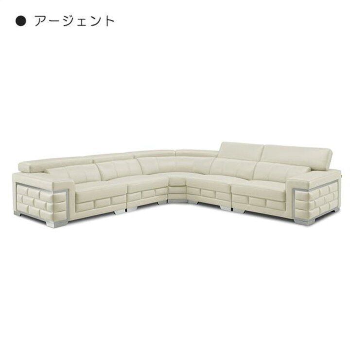 楽天市場】ご希望色にセミオーダー可能 高級本革 コーナー5点ソファ 5 