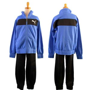 【送料無料】プーマ PUMA ★子供用ジャージ上下セット(2点セット/トレーニングスーツ/ジャケット/パンツ/ロゴ/セットアップ/トレーニングウェア/スポーツ/部活動/運動会