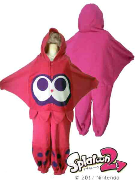 楽天市場 特別価格 変身 着ぐるみ なりきり イカ スプラトゥーン2 長袖 パジャマ 衣装 子供 変身 コスチューム 女の子 男の子 キッズ ジュニア 110cm 130cm 150cm バンダイ Bandai ナイトウェア 子供用 キリンヤウェブショップ