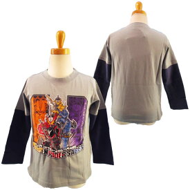 仮面ライダーセイバー★レイヤード風長袖Tシャツ 袖切替Tシャツ ボーイズ 男の子 子供 キッズ/100cm/110cm/120cm◇バンダイ◇