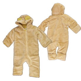 ベビー/男の子・女の子★【Kid'd zoo-キッズズー-】アニマル裏付きカバーオール/つなぎ服/アニマルフード付/ホームウェア/なりきり