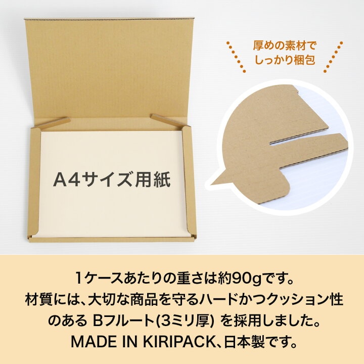 楽天市場】【法人特価】ネコポス 箱 3cm A4 200枚 (308x223x27 