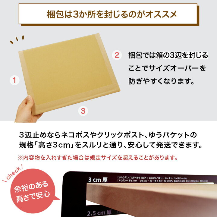 楽天市場】【法人特価】ネコポス 箱 3cm A4 200枚 (308x223x27 