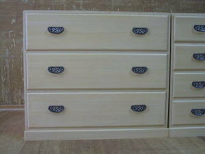 桐タンス桐たんす桐箪笥 収納 押入 総桐押入れ箪笥3段・キャスター付 製造直売 商品番号 661