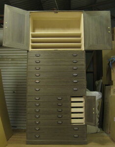 桐たんす桐タンス桐箪笥和モダン着物収納 総桐収納箪笥・時代仕上げ・3段重ね・総高さ2400mm 製造直売 商品番号351403