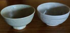 陶芸茶碗現品限り　きよさわ焼・夫婦茶碗・桐箱入り　商品番号kiyo1
