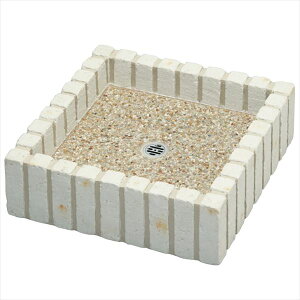 ユニソン ネオキャスティパンタイトレンガタイプ 『水栓柱・立水栓 水受け(パン)』 オフホワイト