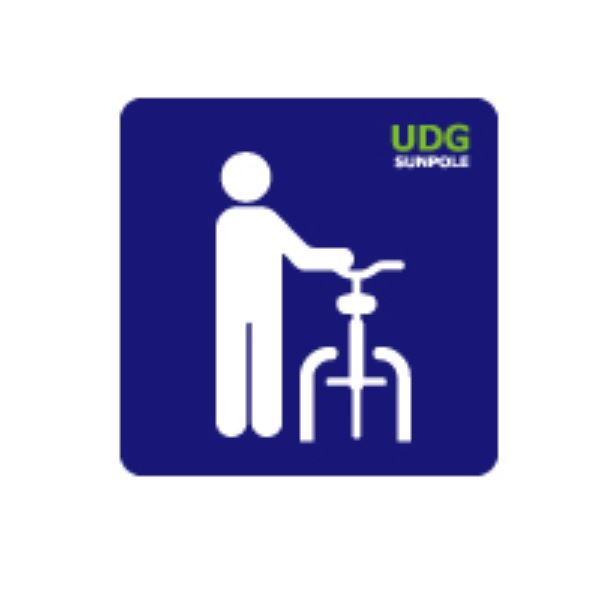 サンポール 送料無料 一部地域を除く 路面標示サイン RS-3042-RD 自転車ゲート用 最安値に挑戦