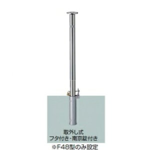 リクシル スペースガード(車止め) LNF53 F76型 取外し式 フタ付き・南京錠付き 標準型