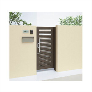 【送料無料】【法人様限定商品 個人宅・現場配送不可】四国化成 アレグリア門扉 TL3型 柱仕様 片開き 1014 木調タイプ『ゲート 部材 ガーデン 住宅 境界 入口 塀 壁 diy おしゃれ 形材 門扉』