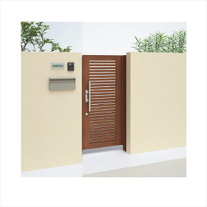 【送料無料】【法人様限定商品 個人宅・現場配送不可】四国化成 アレグリア門扉 TL3型 柱仕様 片開き 0818 木調タイプ『ゲート 部材 ガーデン 住宅 境界 入口 塀 壁 diy おしゃれ 形材 門扉』