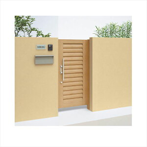 【送料無料】【法人様限定商品 個人宅・現場配送不可】四国化成 アレグリア門扉 TL5型 柱仕様 片開き 0818 木調タイプ『ゲート 部材 ガーデン 住宅 境界 入口 塀 壁 diy おしゃれ 形材 門扉』